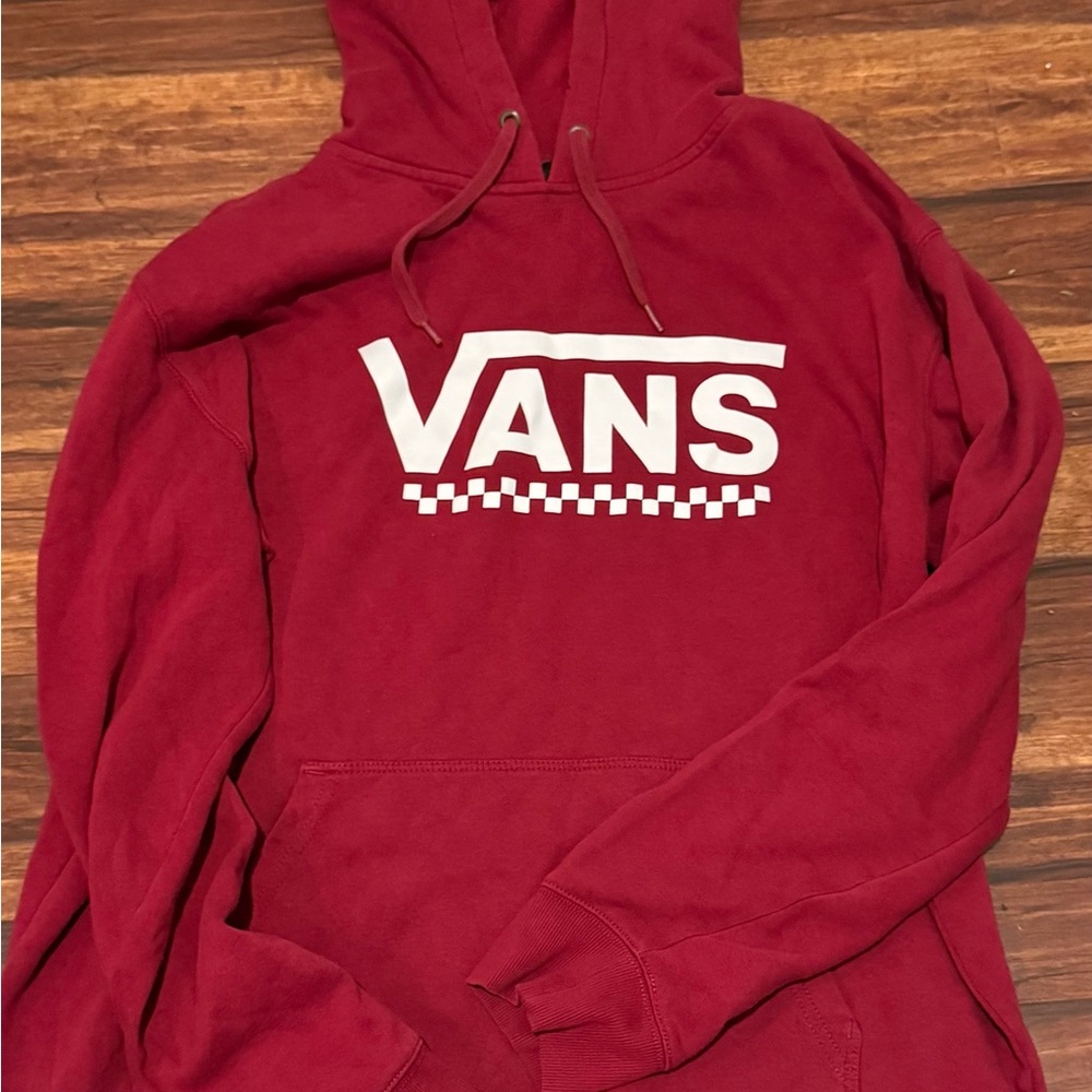 Vans Burgundy Hoodie for Men